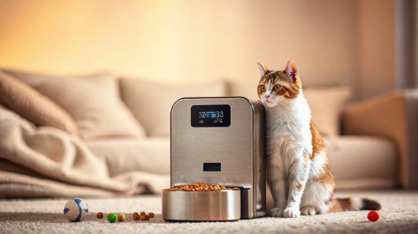 Les avantages d'un distributeur automatique de croquettes pour chat